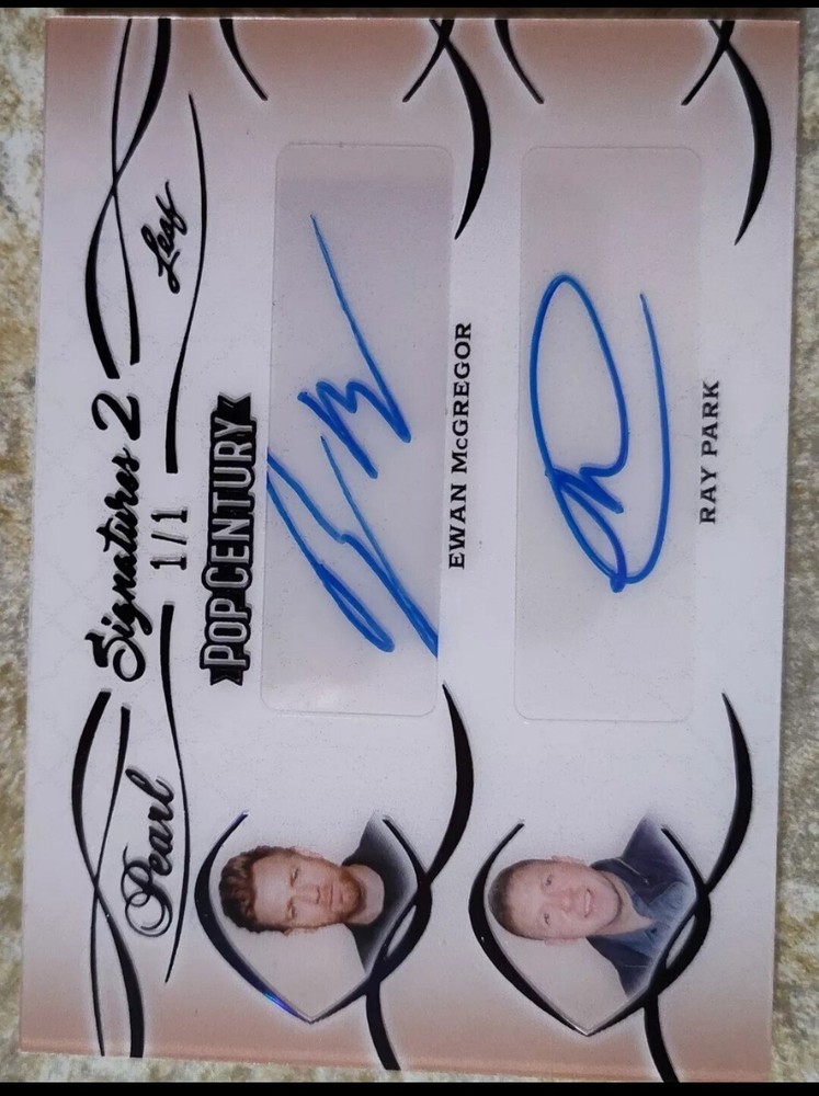 2024 Leaf Pop Century Pearl Signatures  2 Ewan McGregor Ray Park  1/1 🔥🔥🔥🔥🔥