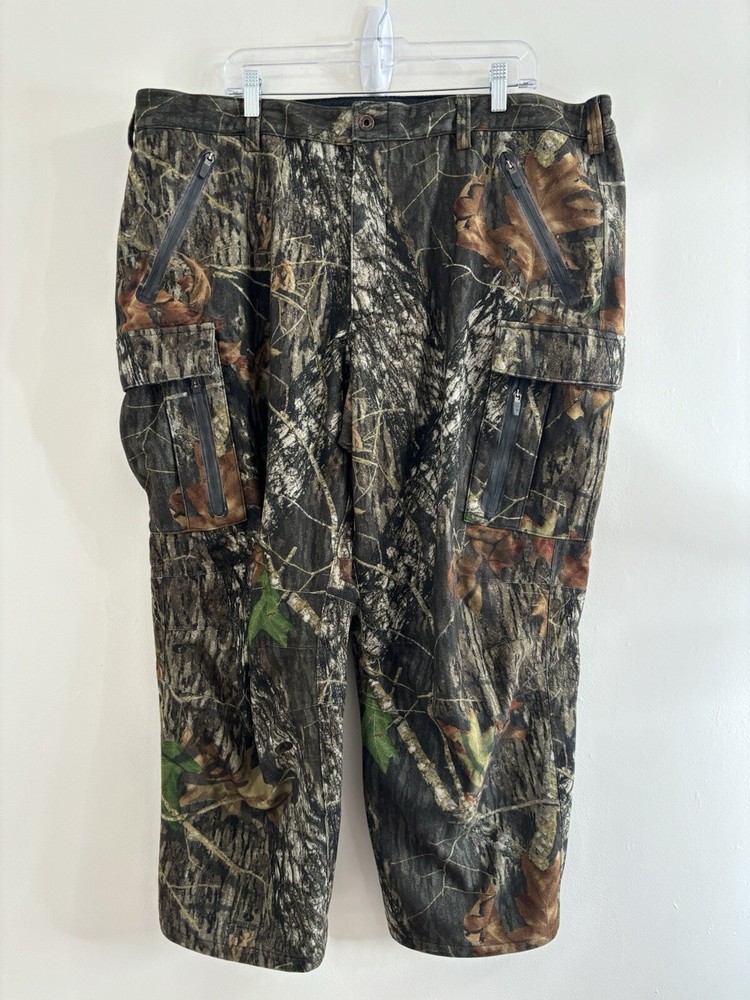 LL Bean Pants Men’s Camouflage Cargo Hunting Outdoor Fleece Lined Pants 46x28