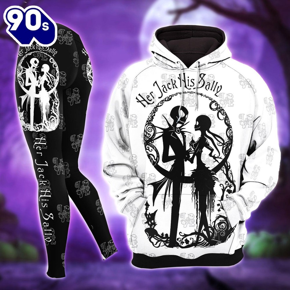 Black White Nightmare Couple Combo Hoodie and Leggings - Musicdope90s