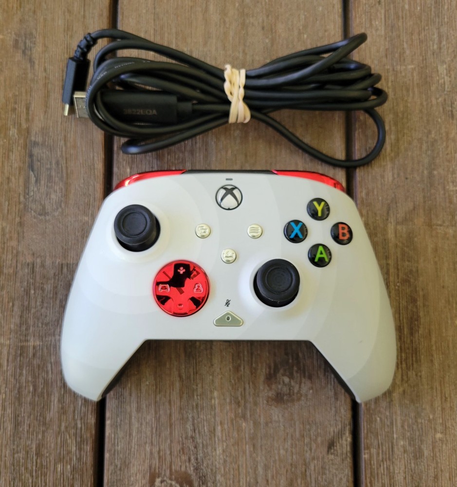 PDP Rematch Advanced Microsoft Xbox One & Series X/S Wired Controller (White)