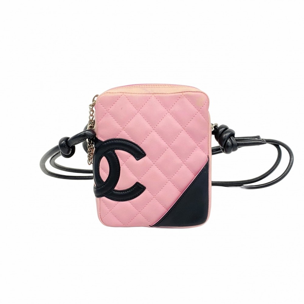 Chanel Kambon Lambskin Pink Shoulder Bag with Silver Hardware 945508