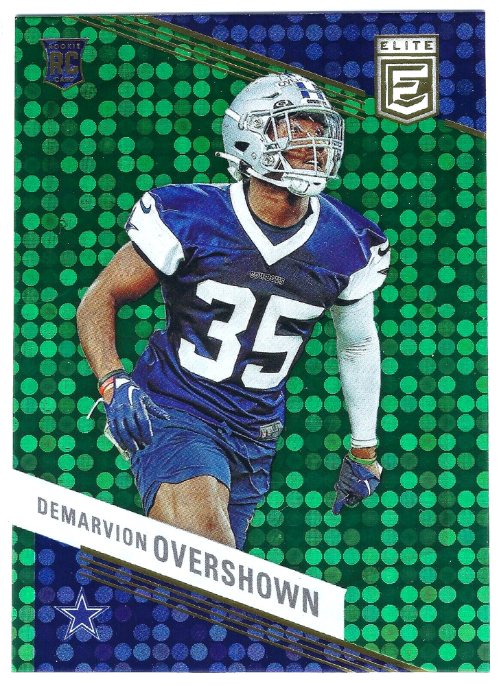 2023 DONRUSS ELITE GREEN DISCO DEMARVION OVERSHOWN #128 ROOKIE RC DALLAS COWBOYS