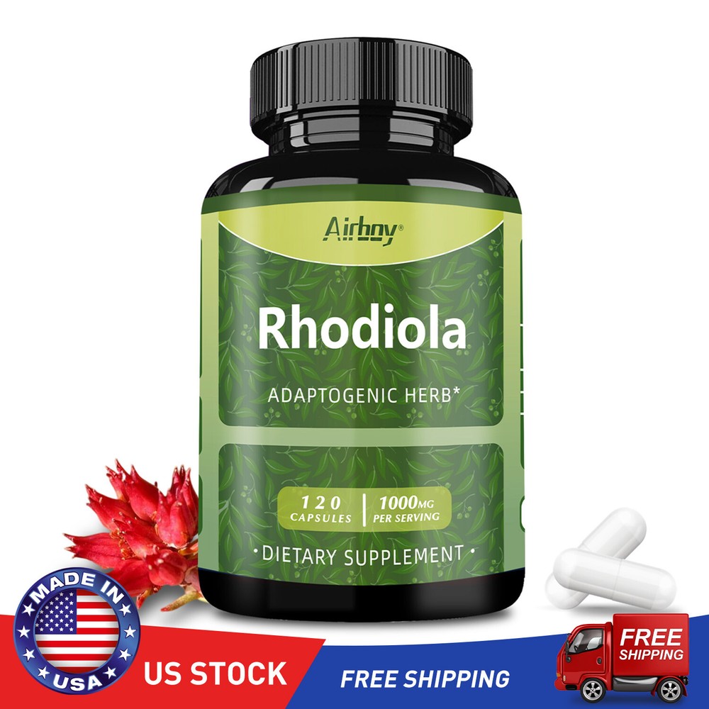 Rhodiola Capsules - Stress and Energy, Physical and Mental Energy Levels Support