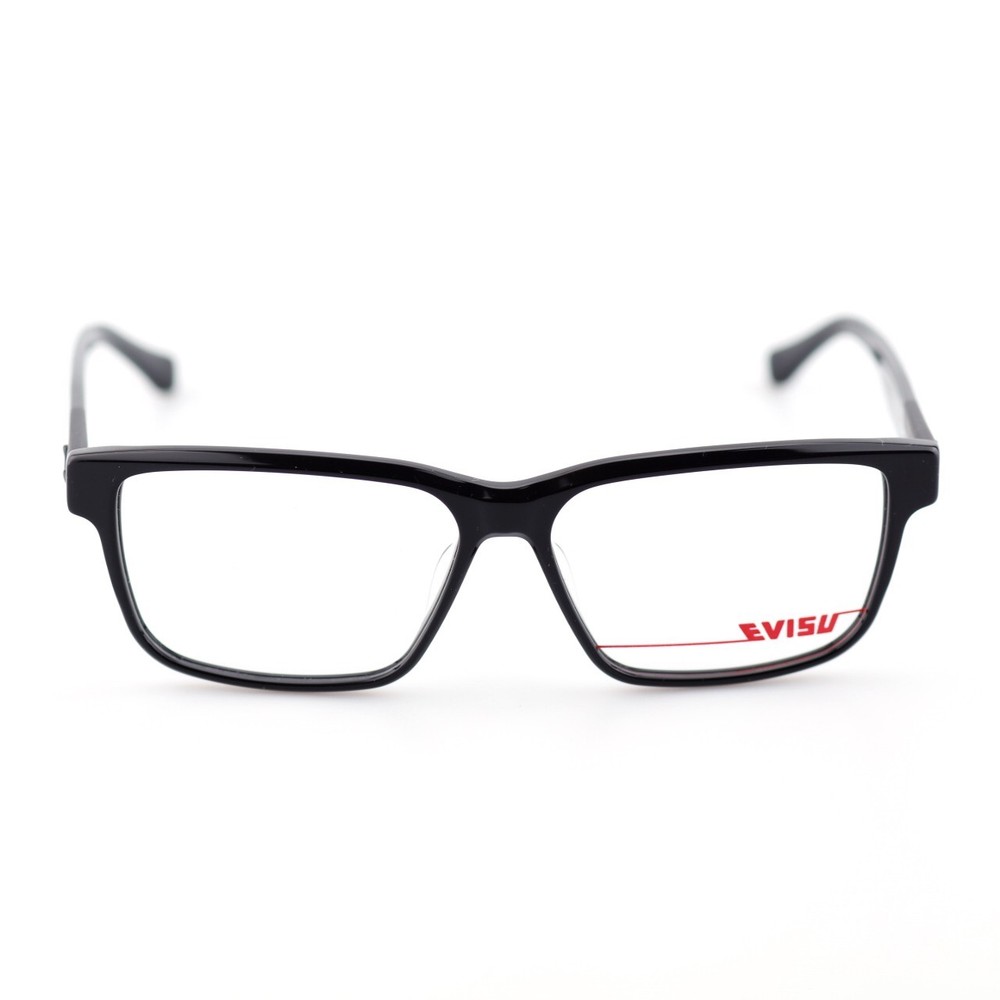 EVISU 1022B Acetate Rectangular Eyeglass Men Women + Free Prescription Lens