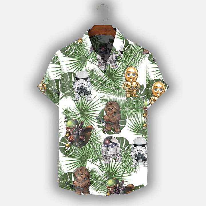 Spaceship Hawaiian Men’s Shirt US Size Summer Style New Trendy Design