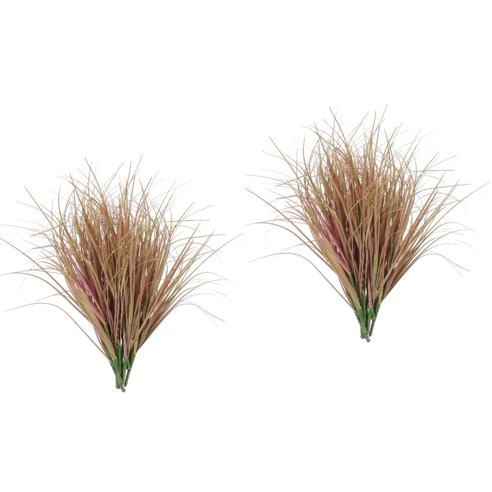 2-Pack Artificial Tall Grass Decor for Office or Outdoor Use