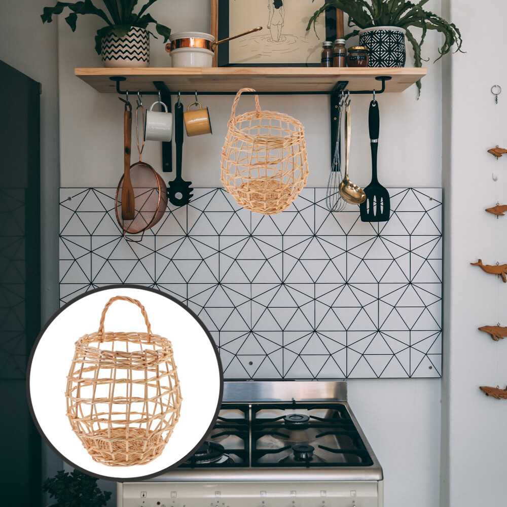 Onion Potato Basket Wall Hanging Plant Basket Produce Display Baskets