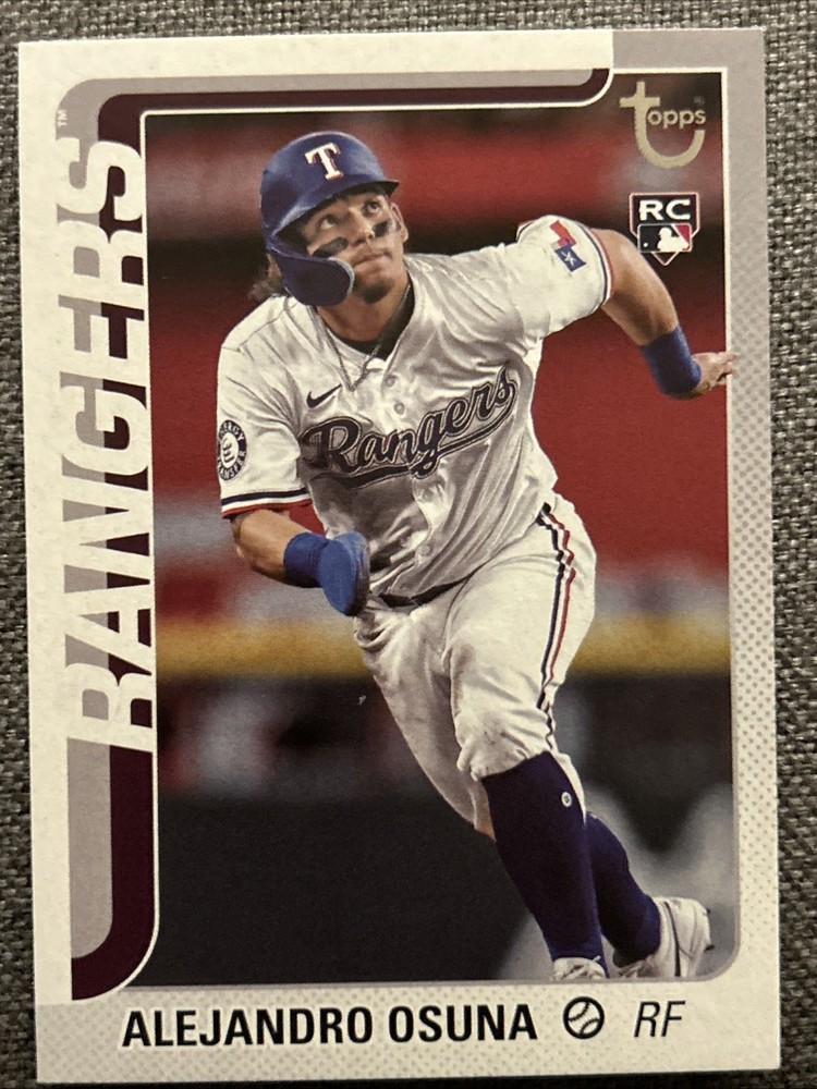 2025 Topps Update Series Alejandro Osuna RC Texas Rangers Vintage Stock /99