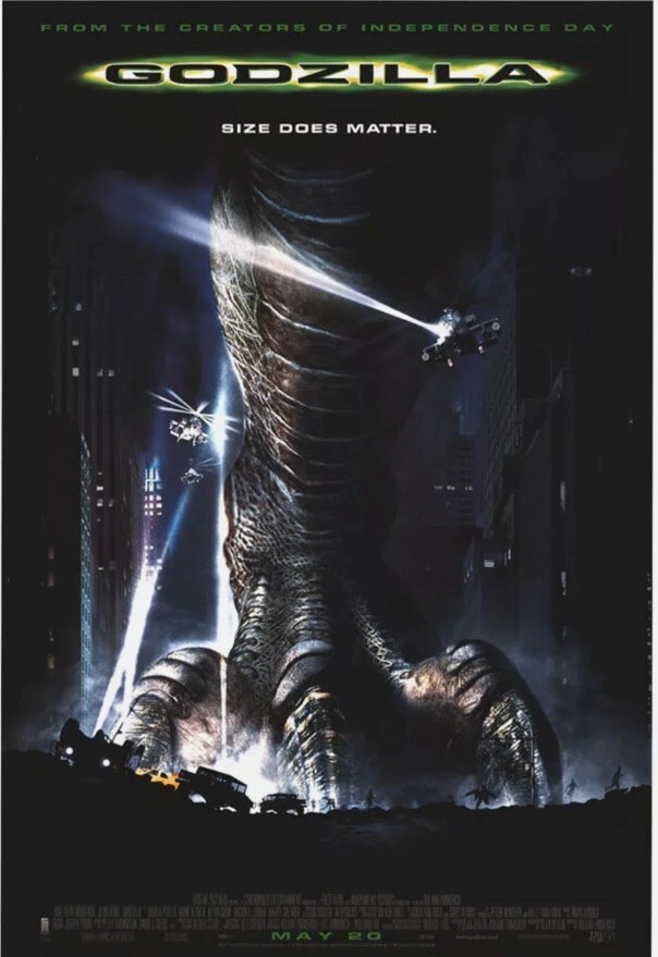 GODZILLA MOVIE POSTER Original D/S  Style 27x40