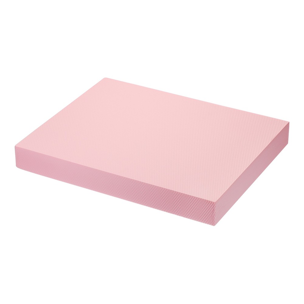 Non-Slip TPE Foam Balance Pad Yoga Mat 15.7x13x2 Inches Pink