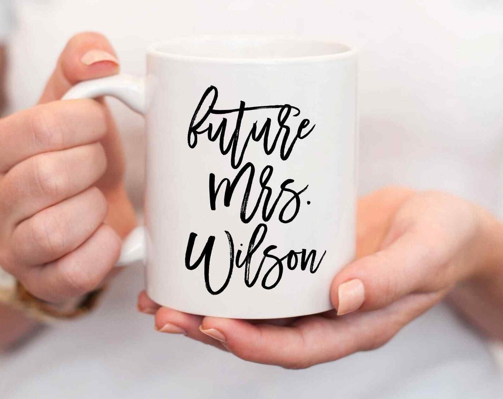 Custom Engagement Mug Personalized Engagement Mug Custom Engagement Gifts