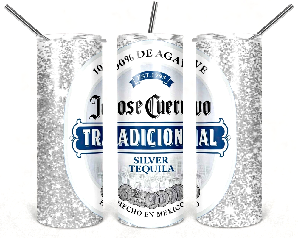 Jose Cuervo Silver Tequila Multicolor 20 oz Insulated Tumbler Lid Straw New