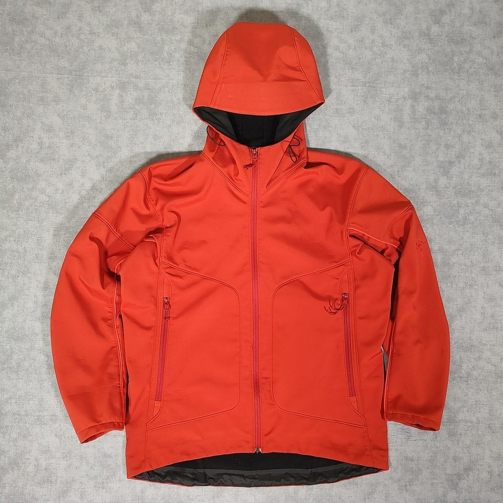 Arc'Teryx Gamma MX Hoody orange gorpcore soft shell fleece lined jacket mens S