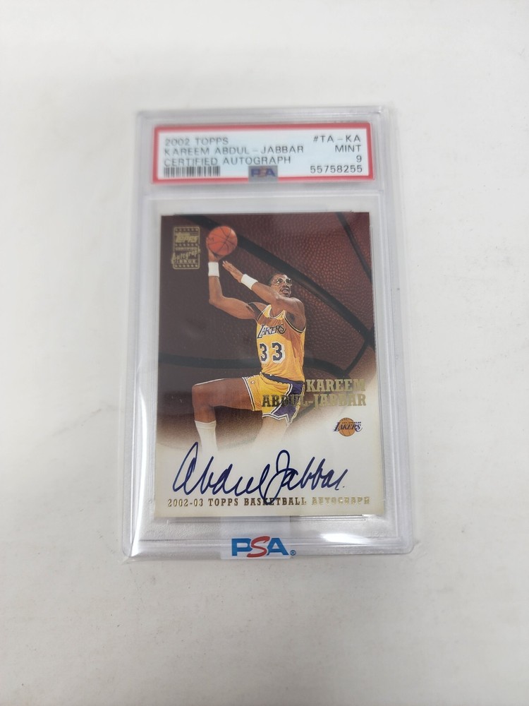 Ultra Rare SP Sign 2002 03 Topps KAREEM ABDUL JABBAR Auto Kareem Abdul Jabb