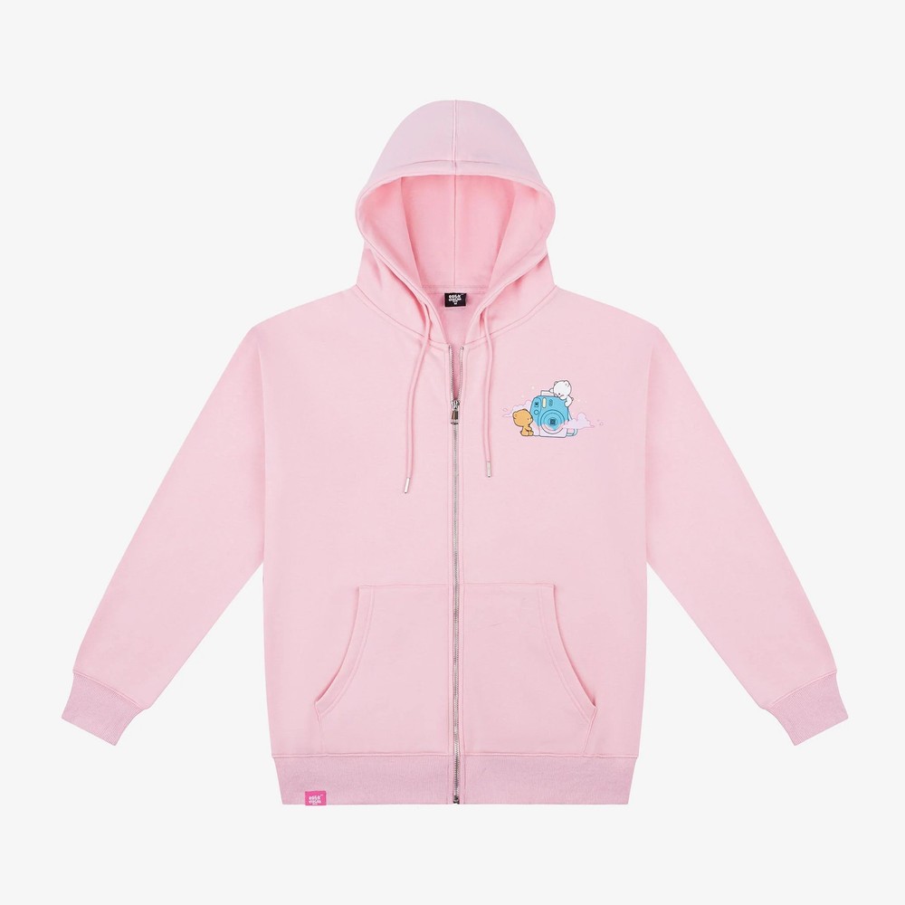 Milk Mocha Bear: Pink Clouds Snapshot Hoodie - XS