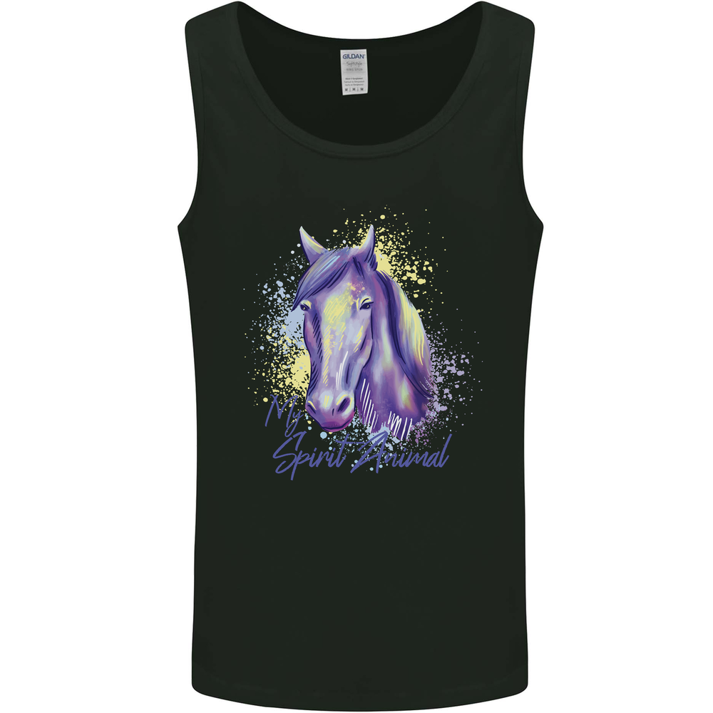 Horse Is My Spiritual Animal Equestrian Mens Vest Tank Top
