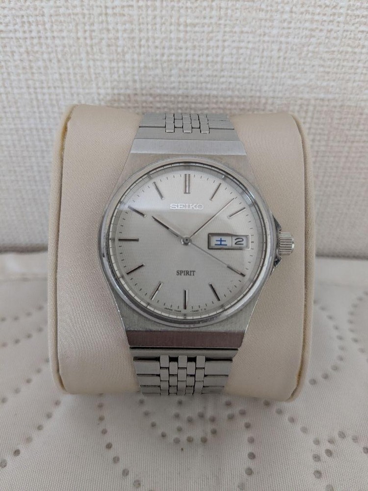Seiko Spirit Silver Stainless Steel Watch for Men