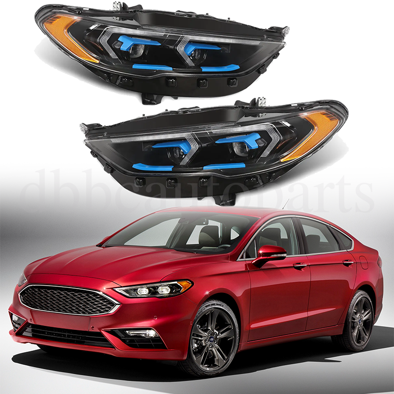 2017-2020 Ford Fusion LED DRL Projector Headlights Pair LH RH