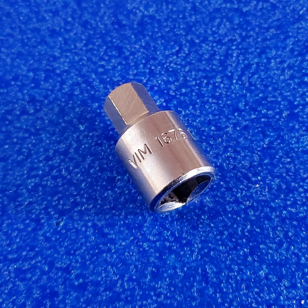 VIM USA 1/2 HEX PLUG SOCKET 1/2 DRIVE P/N 1676 AMERICAN VINTAGE TOOL LOT