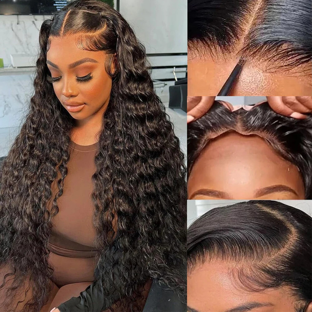 Glueless Preplucked HD Lace Front Wig Ready To Wear Human Hair