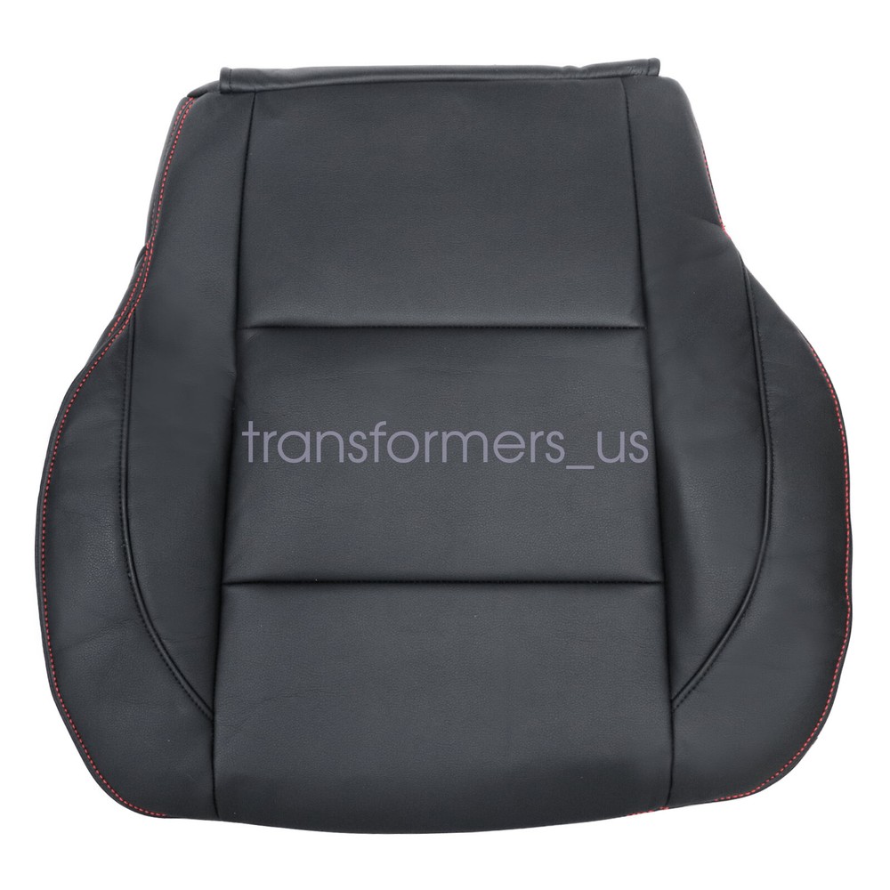 05-15 Nissan Titan Black & Red Stitched Bottom Seat Covers for Driver & Passenger