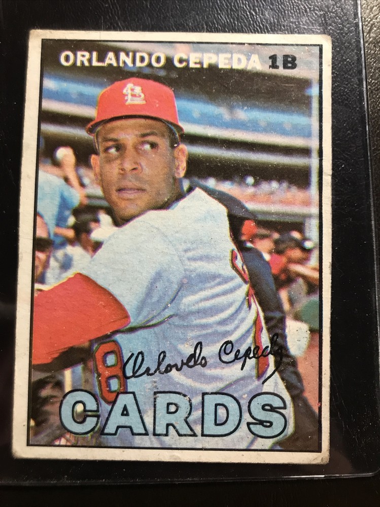 Orlando Cepeda 1967 Topps Vintage Baseball Card #20 RARE ST LOUIS CARDINALS