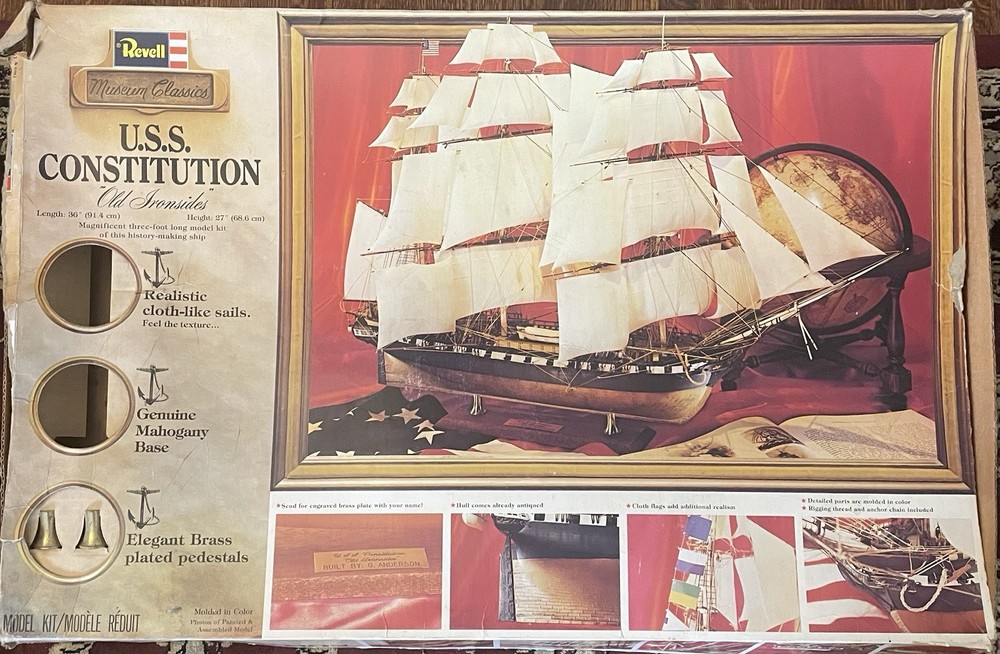 Revell 1978 USS Constitution Ship Model Kit  Museum Classics