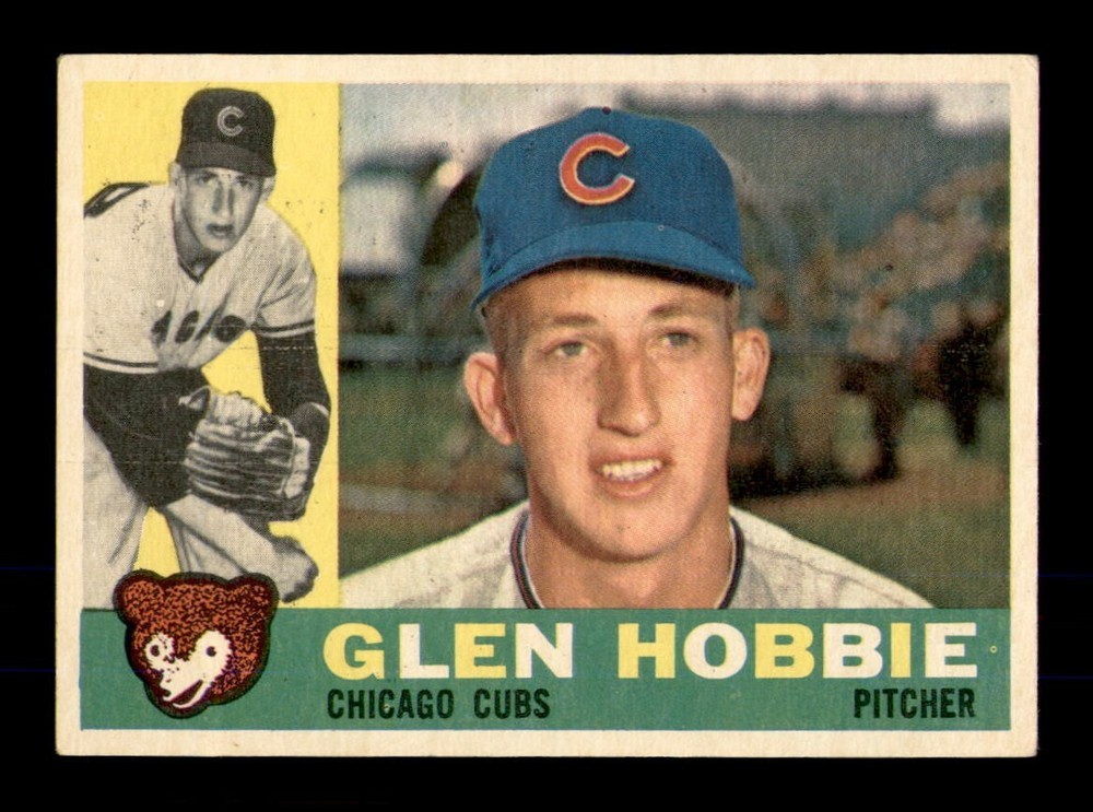 1960 Topps #182 Glen Hobbie EX-MT Baseball Card – OBGcards
