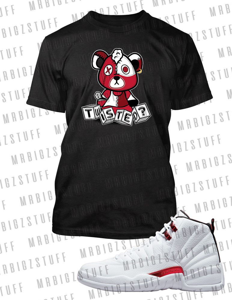 Twisted Bear Hip Hop Streetwear Graphic Tee with Twist Design J12 Sneaker Style  