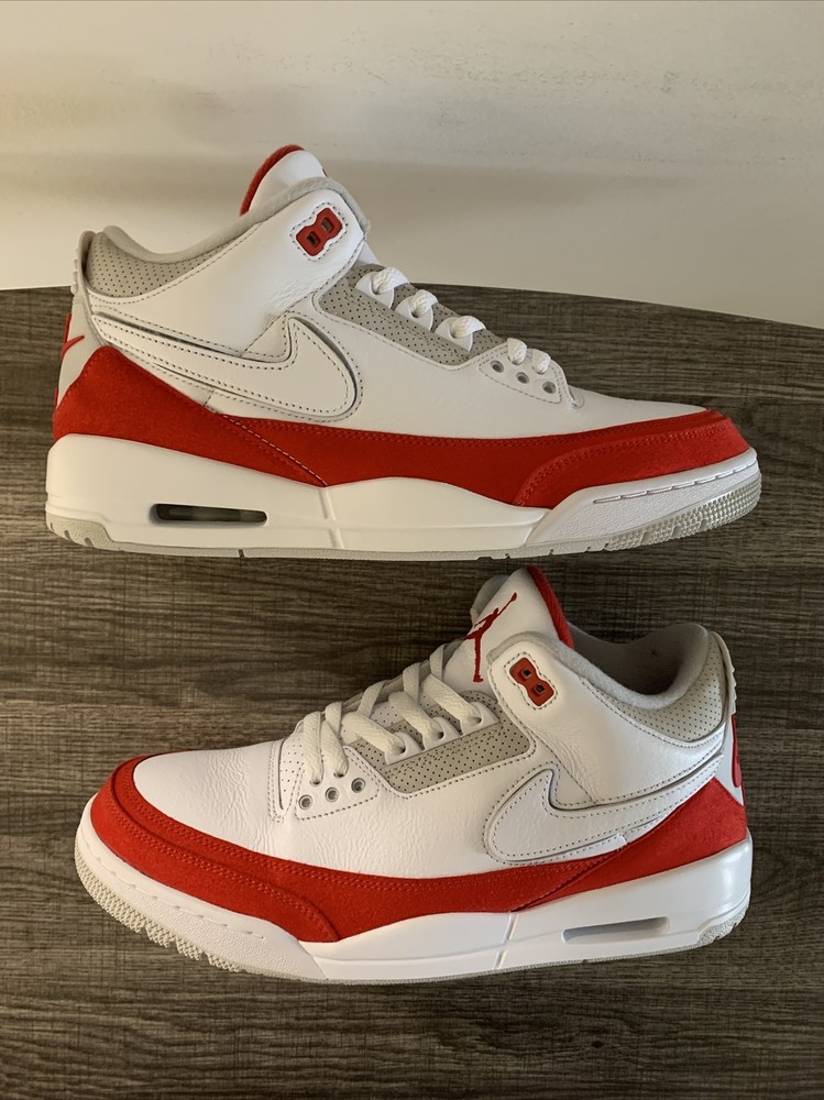 Size 11 - Nike Air Jordan 3 Retro Tinker Air Max 1 White Red 2019