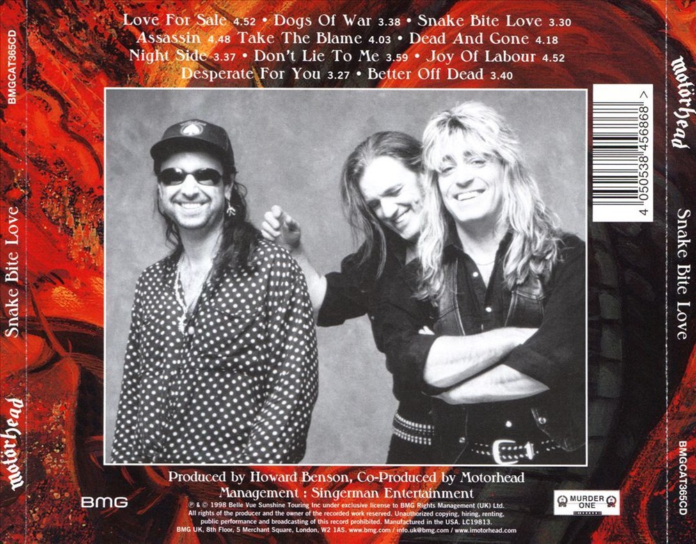 MOTÖRHEAD SNAKE BITE LOVE NEW CD