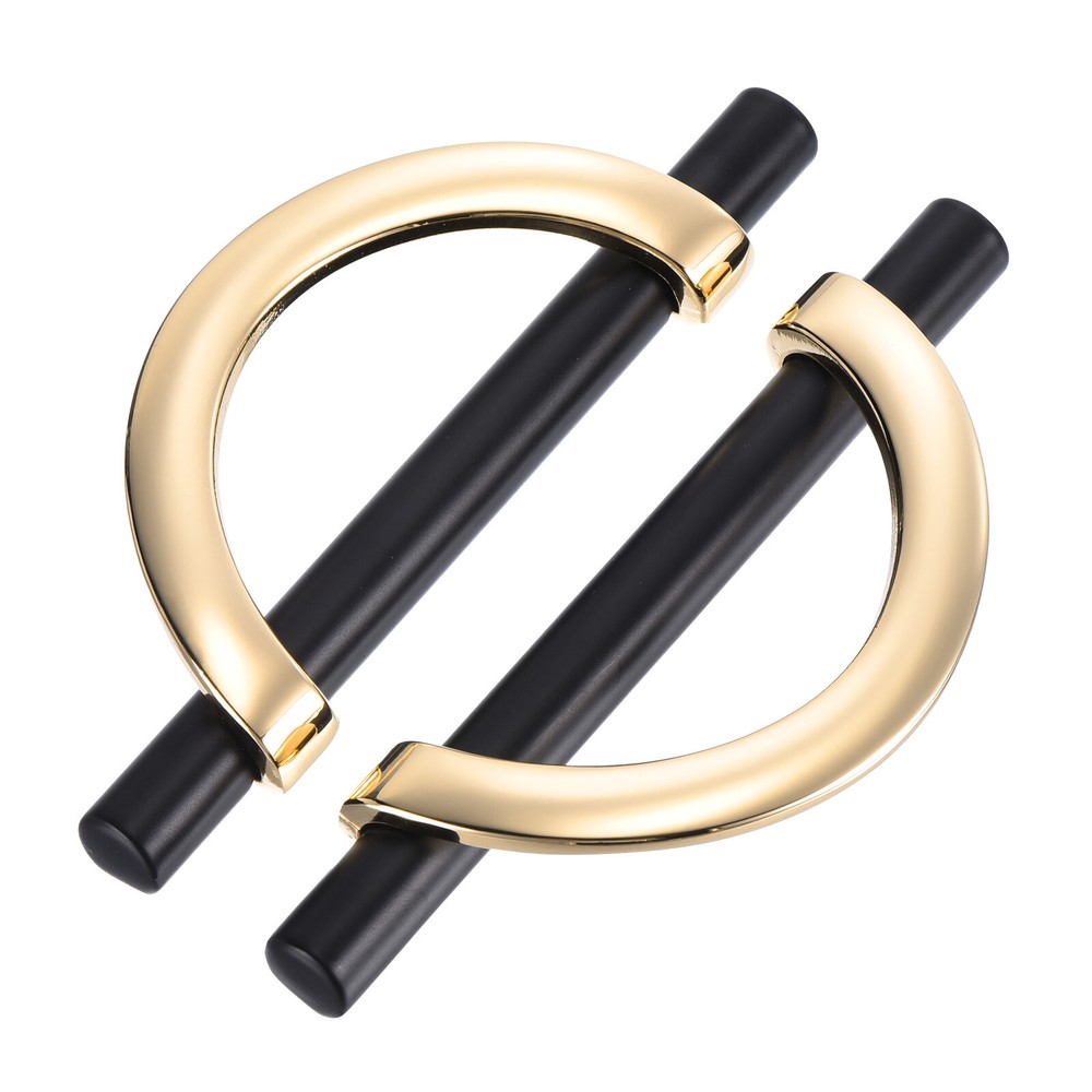 10 Pack Brushed Black Pulls Cabinet Door Handles 3.75 inch (96MM) Hole Centers