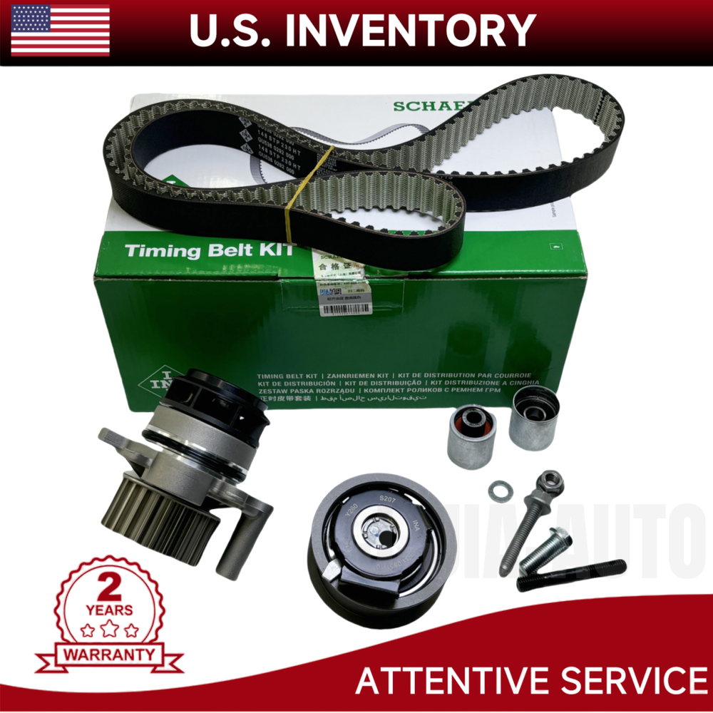 Timing Belt Water Pump Set For Audi A3 A4 TT VW Jetta Golf Passat 06F198119A