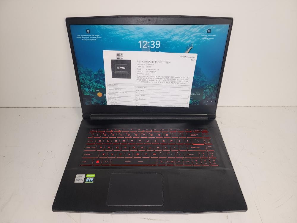 MSI COMPUTER GF65 THIN (P24030440)