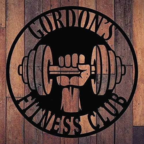 Custom Gym Metal Sign - Home Gym Sign - Cross Fit Sign - Weight Lifting Sign