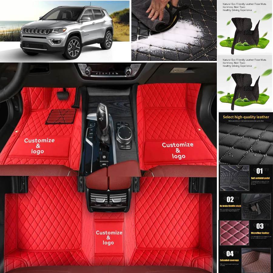 2021-2025 Jeep Compass Custom All-Weather Luxury Handmade Car Floor Mats