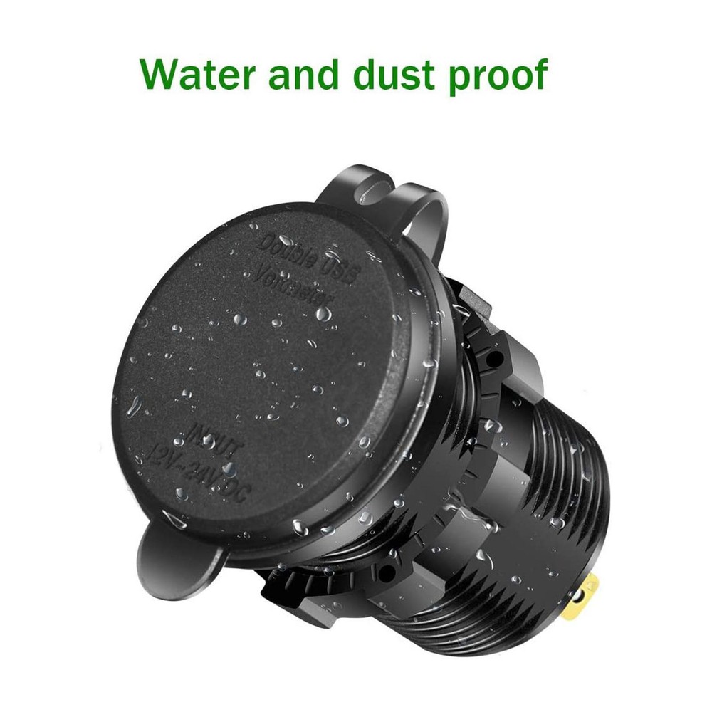 12V-24V Car Charger Port for Boart RV ATV UTV Vehicles