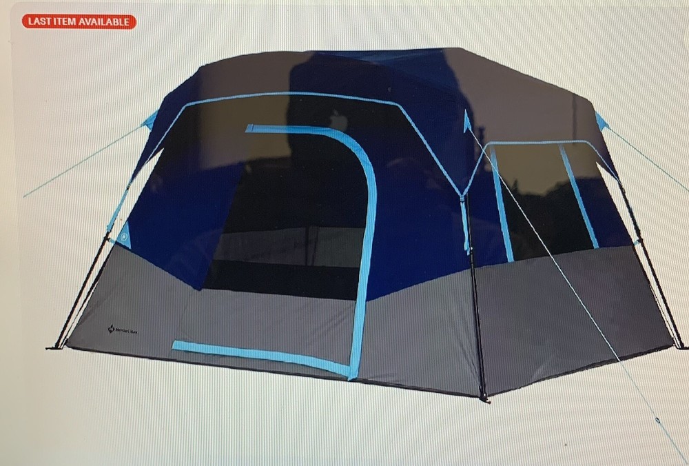 Members Mark 60-Second 6-Person Tent Navy Gray 10x9ft Easy Setup-image