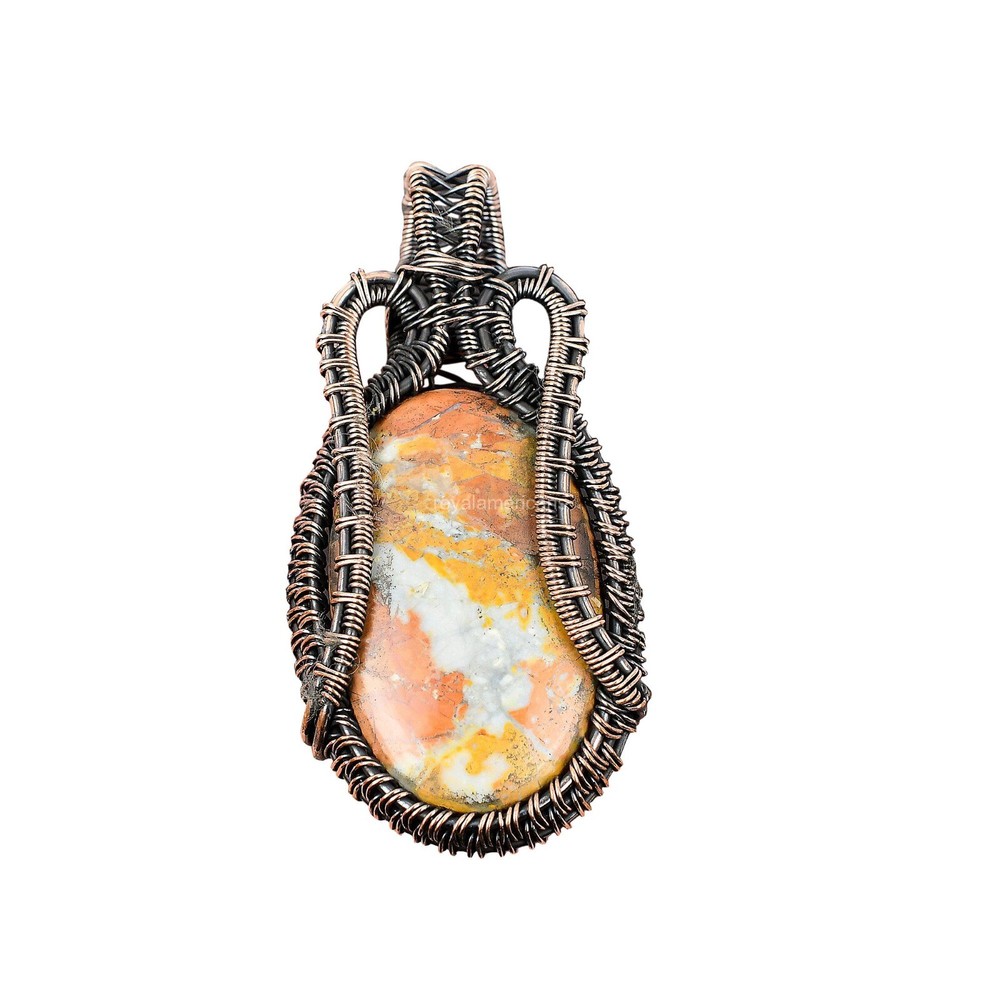 Maligano Jasper Pendant Handmade Copper Jewelry for Sister Mothers Day Sale-image