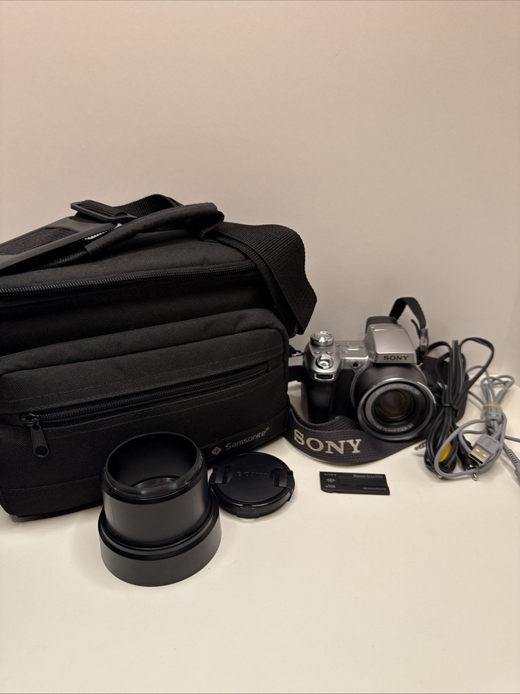 Sony Cybershot DSC-H1 5.1MP Digital Camera with 12x Optical Steady Shot Zoom & Accessories  