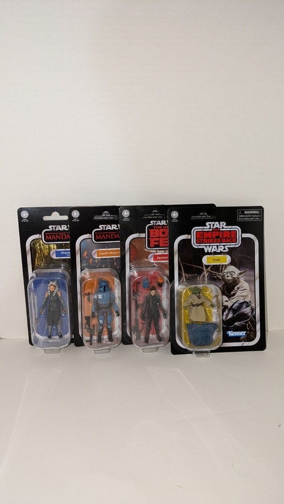 Star Wars Hasbro VC 3.75 Action Figures Lot Yoda Shand Ahsoka Death Watch 218 219 221 222