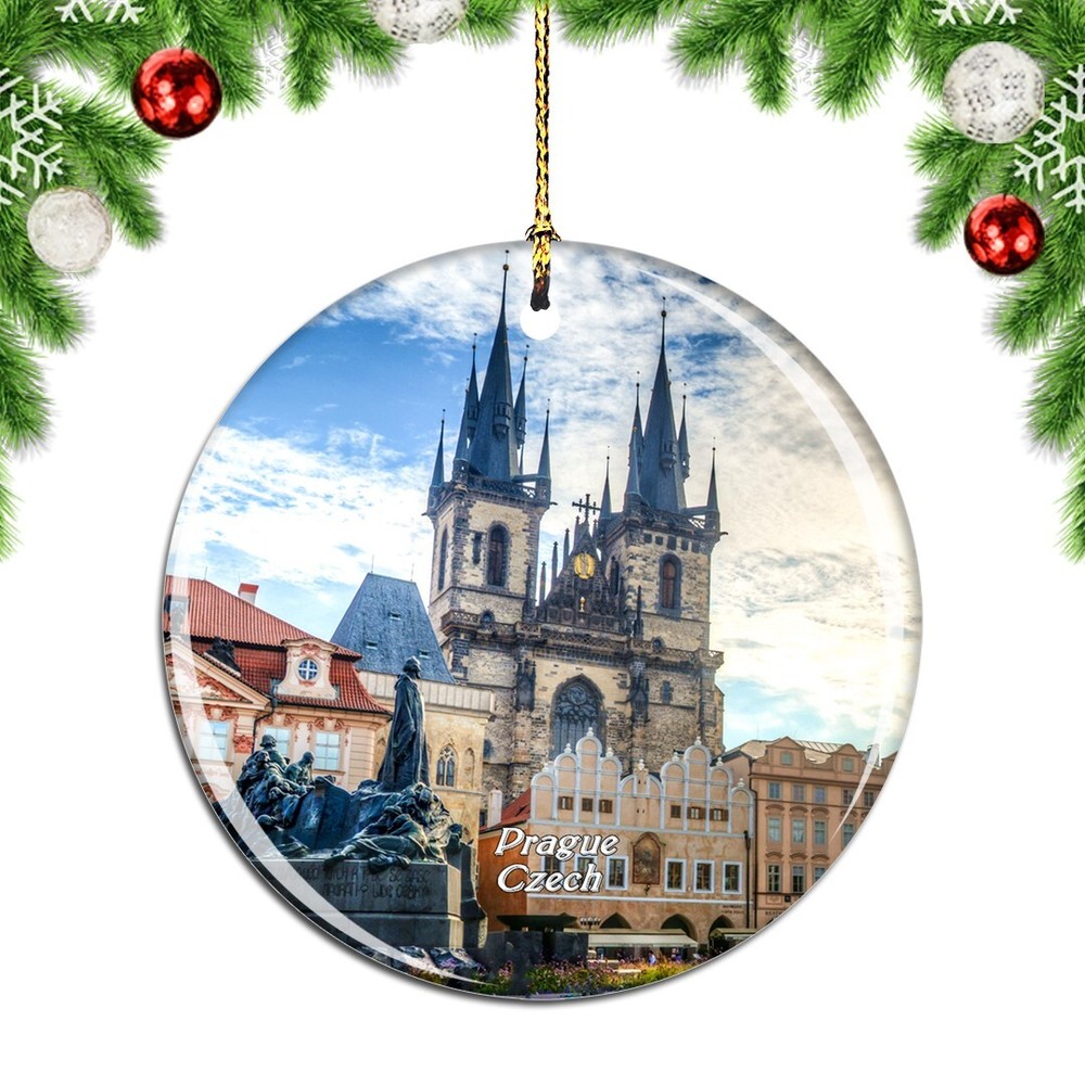 Czech Old Town Square Prague Christmas ornament city travel memento