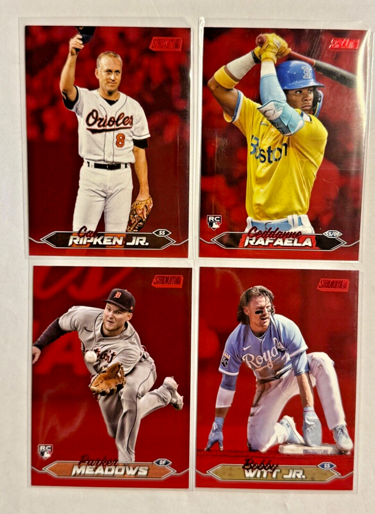 2024 Topps Stadium Club Baseball RED PARALLEL 1- 300 YOU PICK