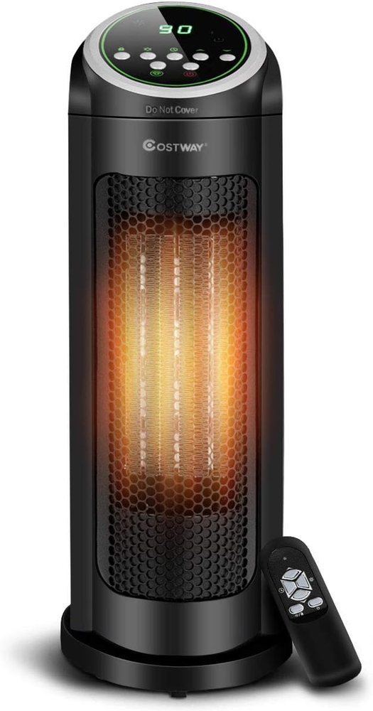 Ceramic Space Heater, Oscillating Tower Heater, Portable Infrared Heater Fan Ind