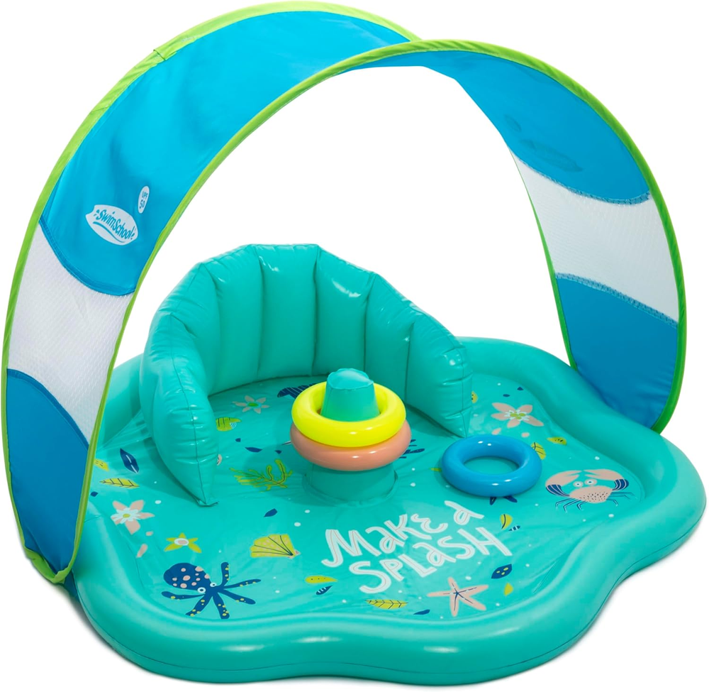 Infant Baby Pool Floats, Free Swimming, Super Buoyant – Ages 6-24 Months – Multi