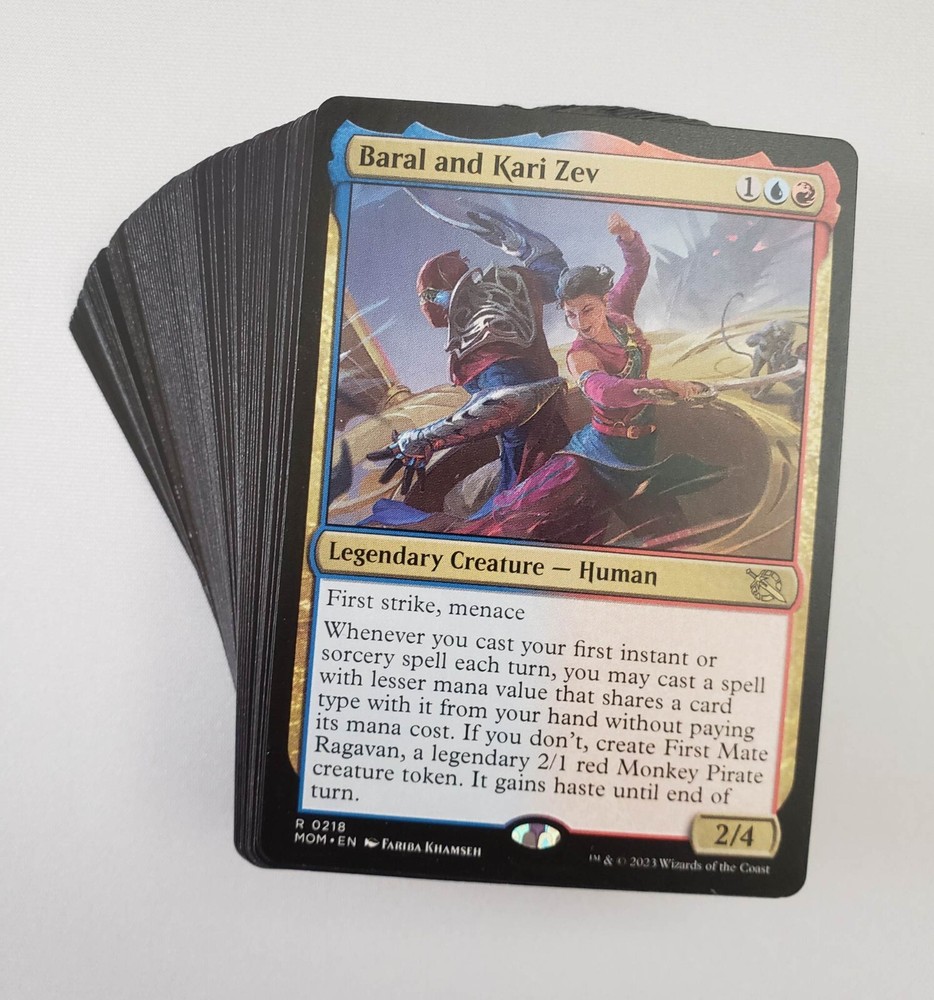 MTG Commander Baral and Kari Zev Custom 100 Card EDH Deck with Rares