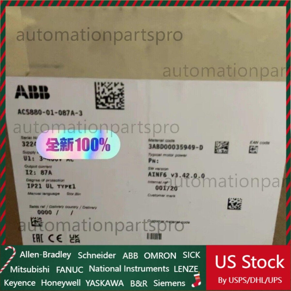 ACS880-01-087A-3 1PCS NEW Frequency Converter ACS880-01-087A-3