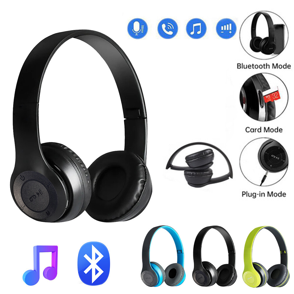 Wireless Bluetooth 5.0 Headphones Headset Over-Ear FM Radio MIC Foldable USA