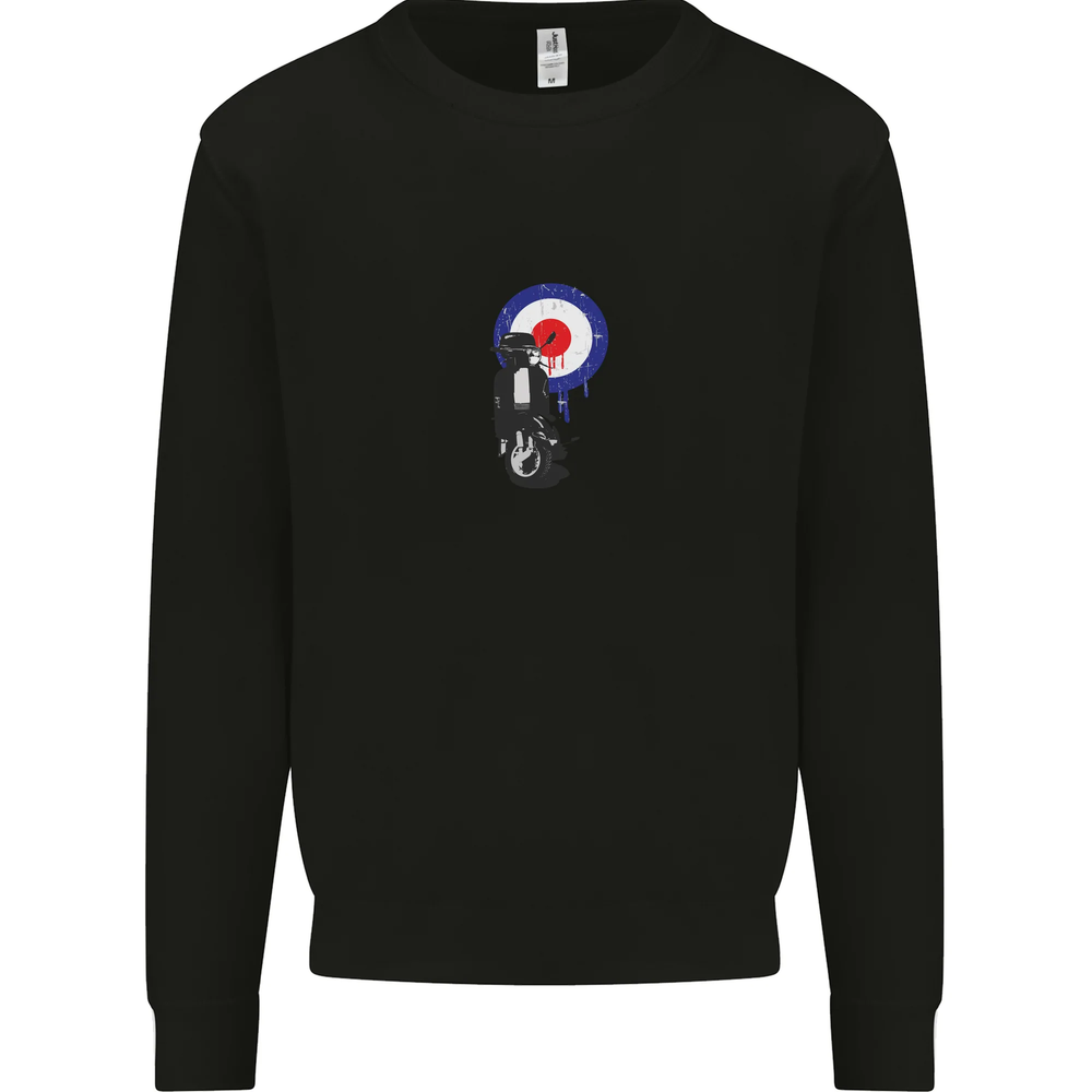 MOD Scooter Symbol Logo Motorbike Mens Sweatshirt Jumper