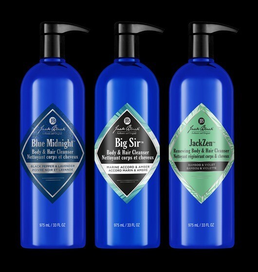 Jack Black Body Wash Trio Set of 3 - Blue Midnight, Big Sir, JackZen - 33oz
